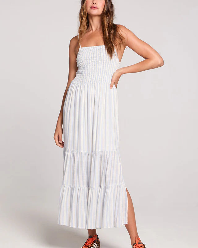 SALTWATER LUXE LEON MIDI DRESS - CLOUD BLUE