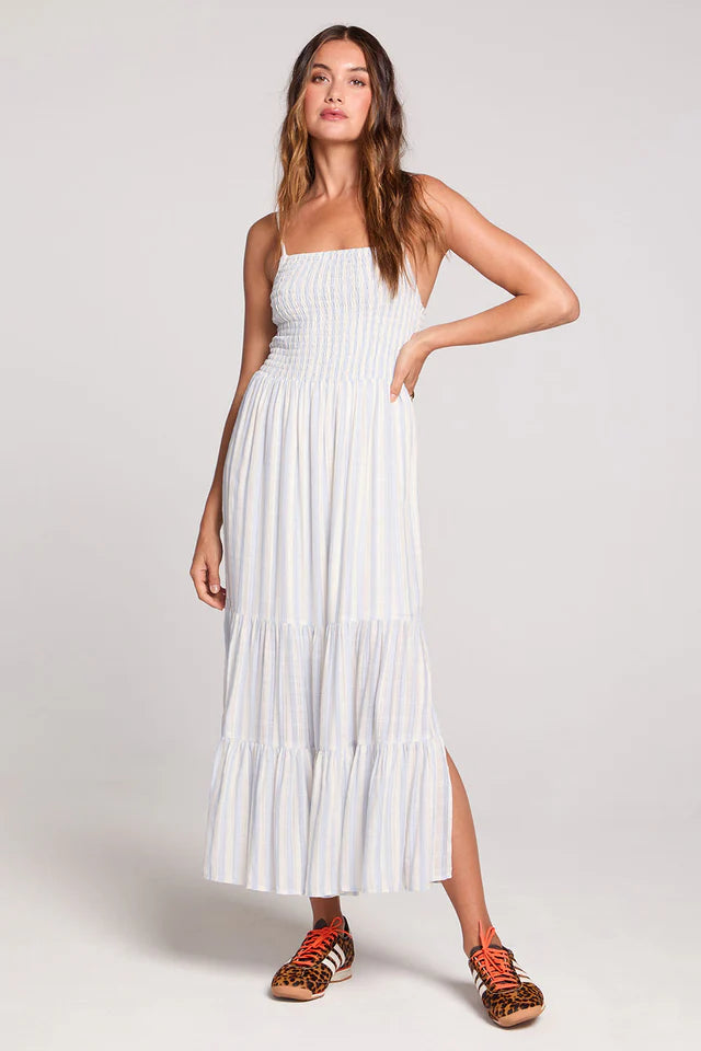SALTWATER LUXE LEON MIDI DRESS - CLOUD BLUE