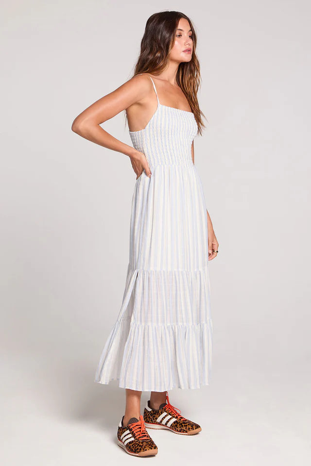 SALTWATER LUXE LEON MIDI DRESS - CLOUD BLUE