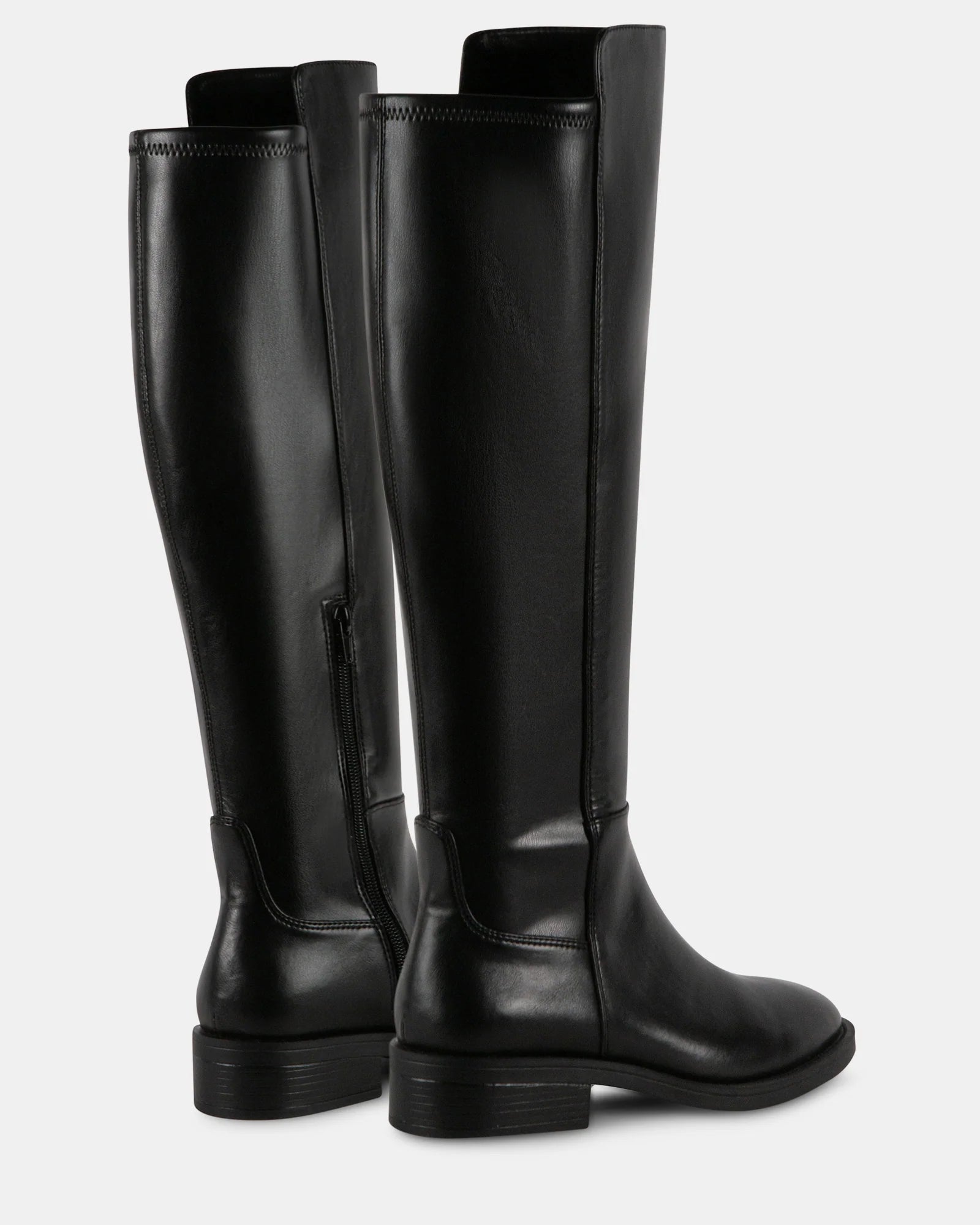 STEVE MADDEN PALADIUM ZIP UP BOOT - BLACK