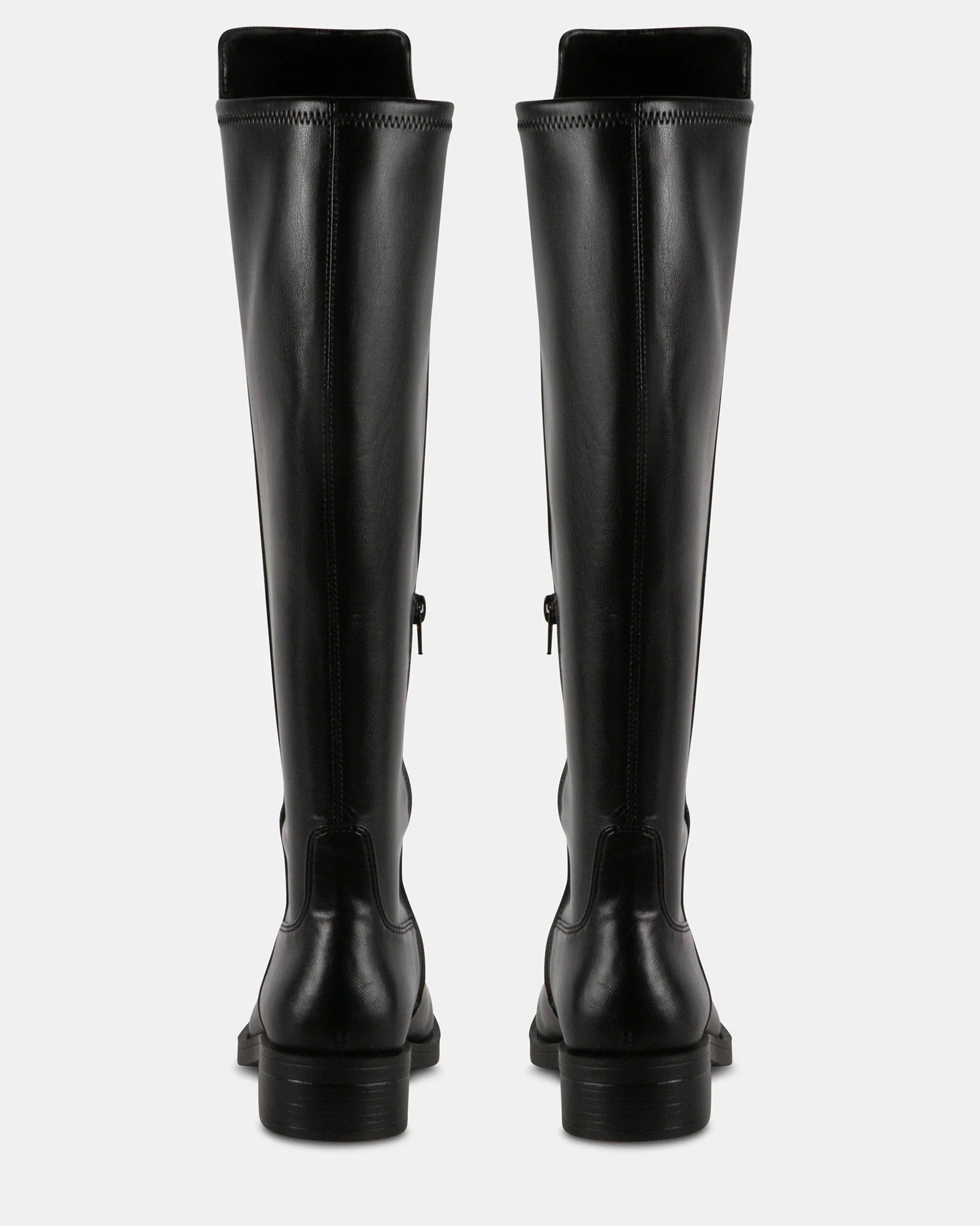 STEVE MADDEN PALADIUM ZIP UP BOOT - BLACK