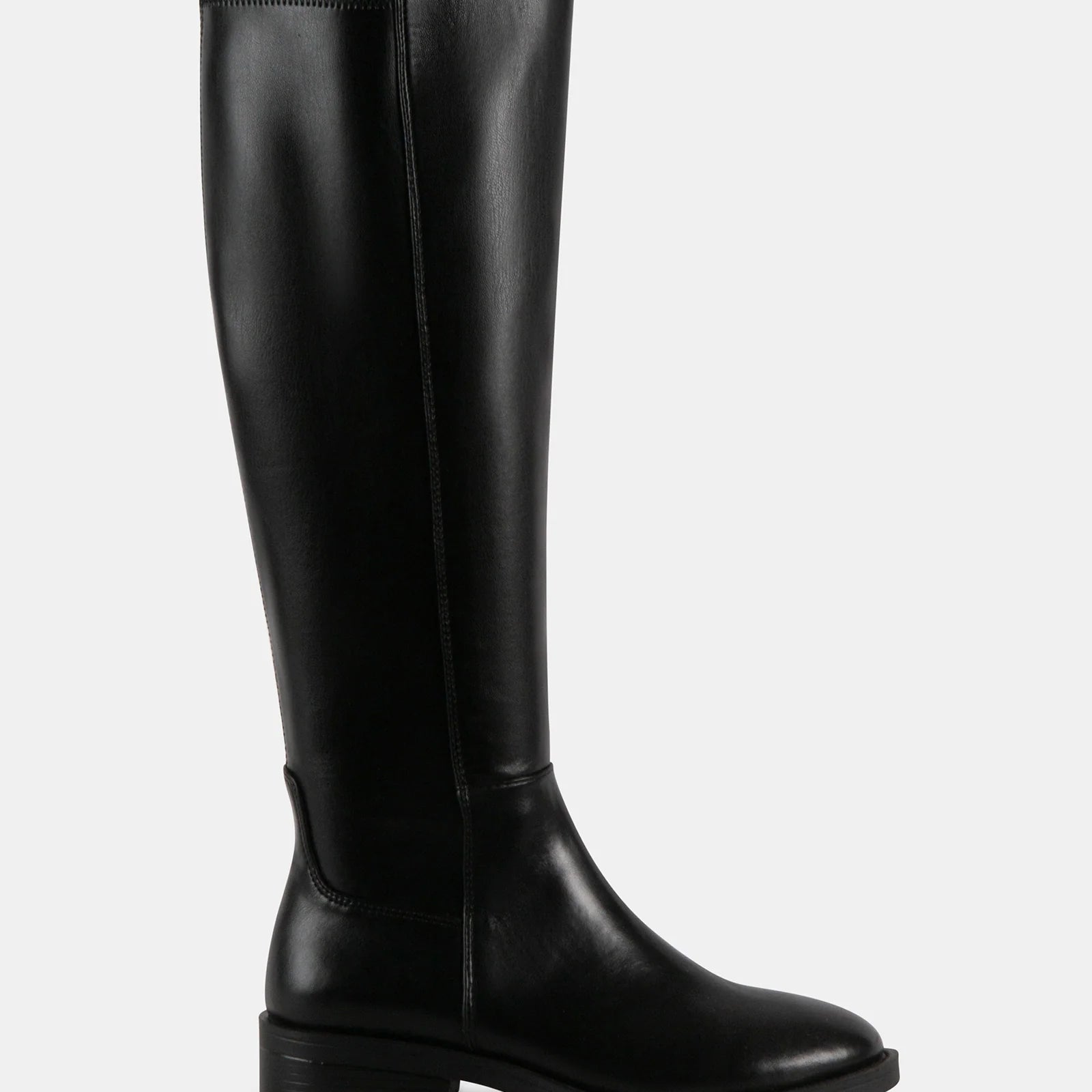 STEVE MADDEN PALADIUM ZIP UP BOOT - BLACK