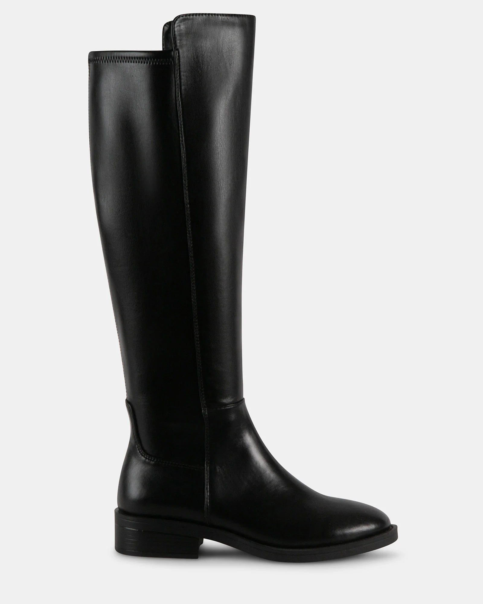 STEVE MADDEN PALADIUM ZIP UP BOOT - BLACK