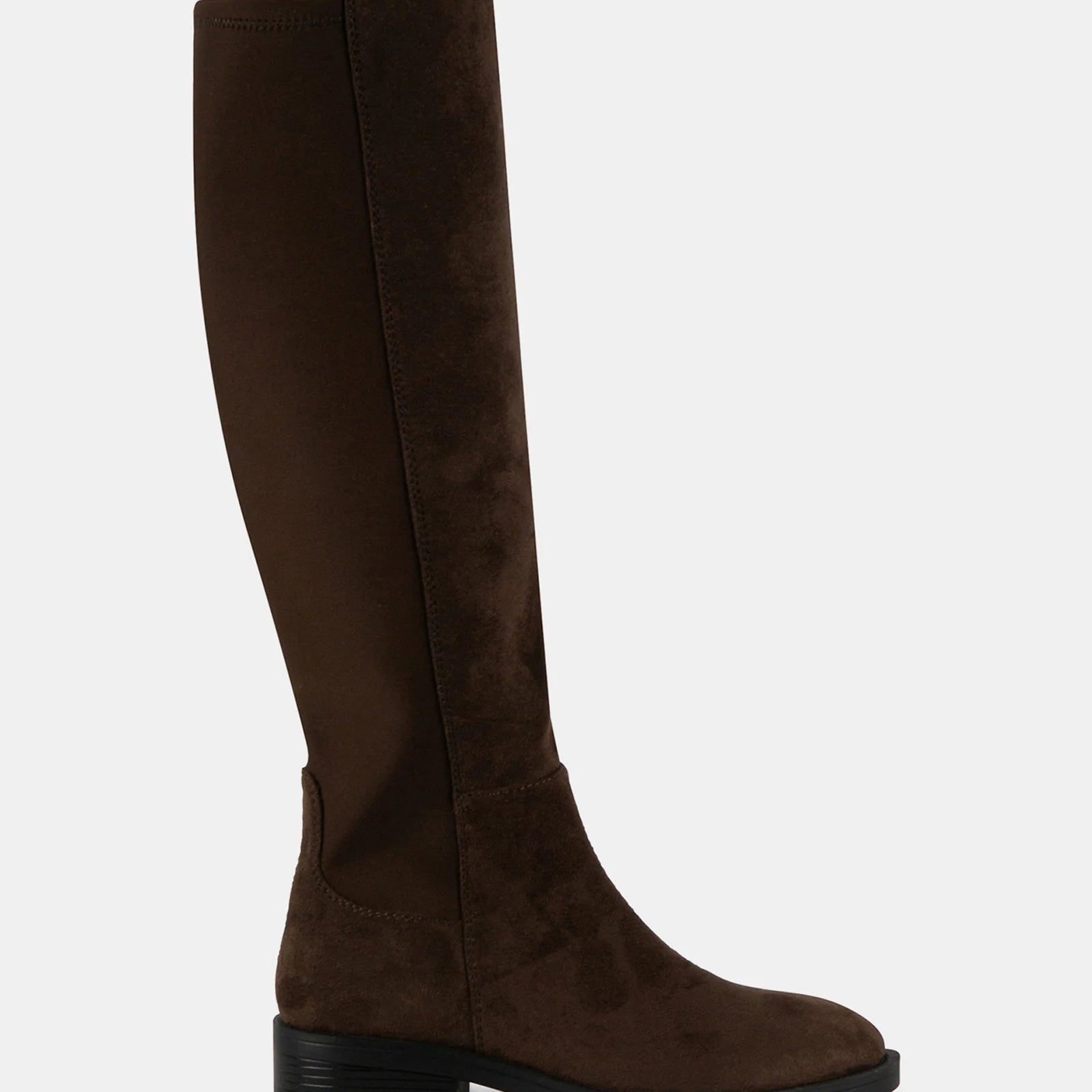 STEVE MADDEN PALADIUM ZIP UP BOOT - BROWN