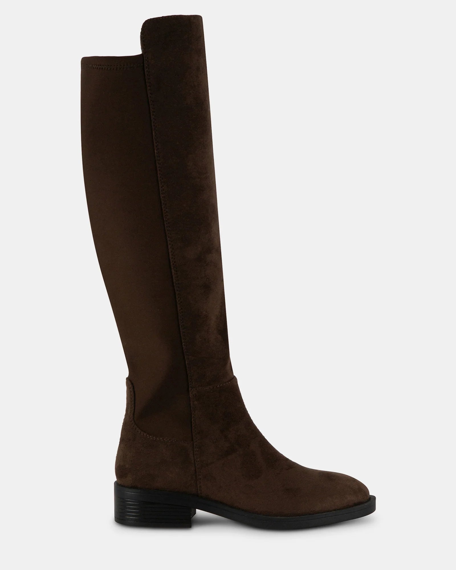 STEVE MADDEN PALADIUM ZIP UP BOOT - BROWN