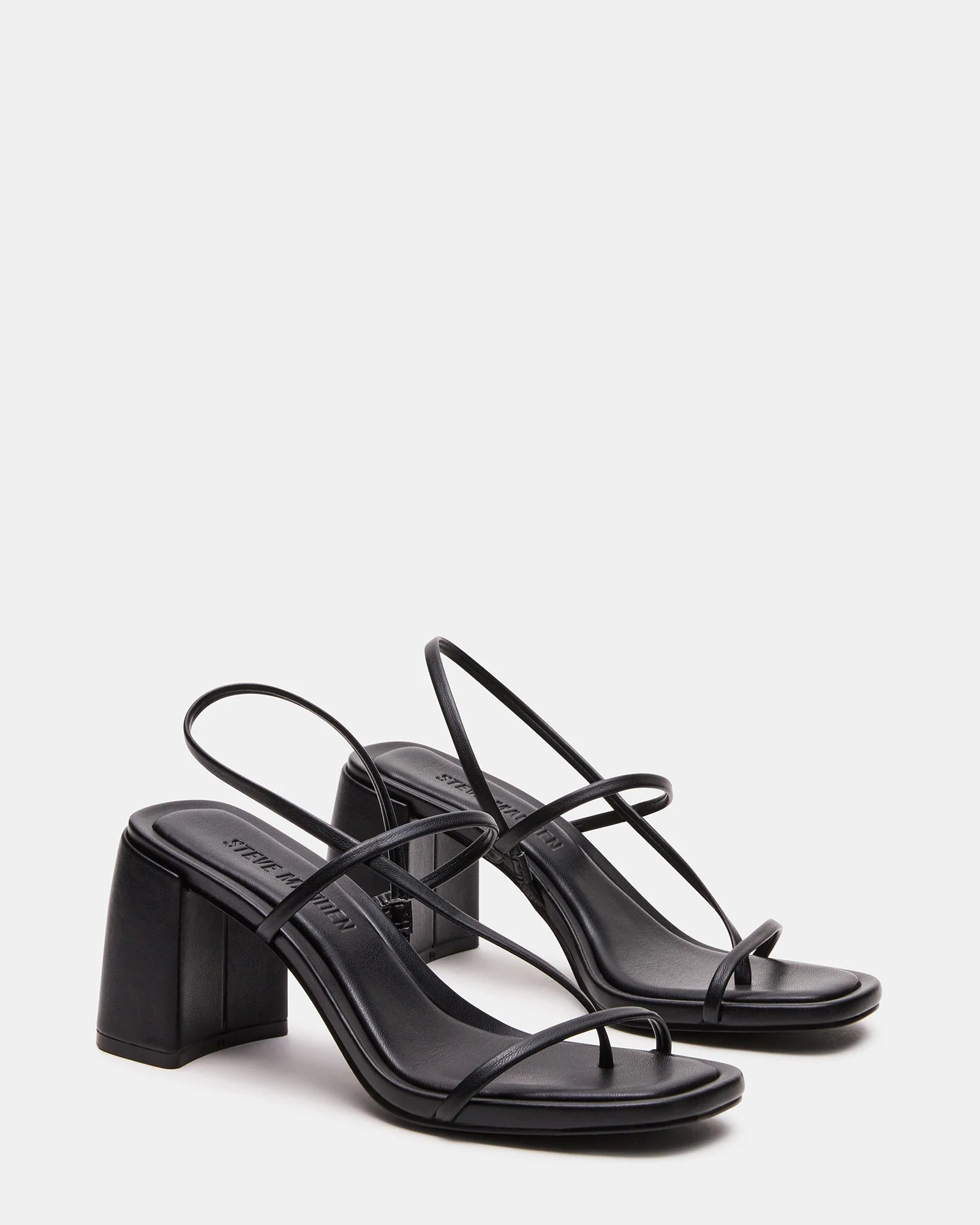 STEVE MADDEN DIORA HEEL SANDAL - BLACK