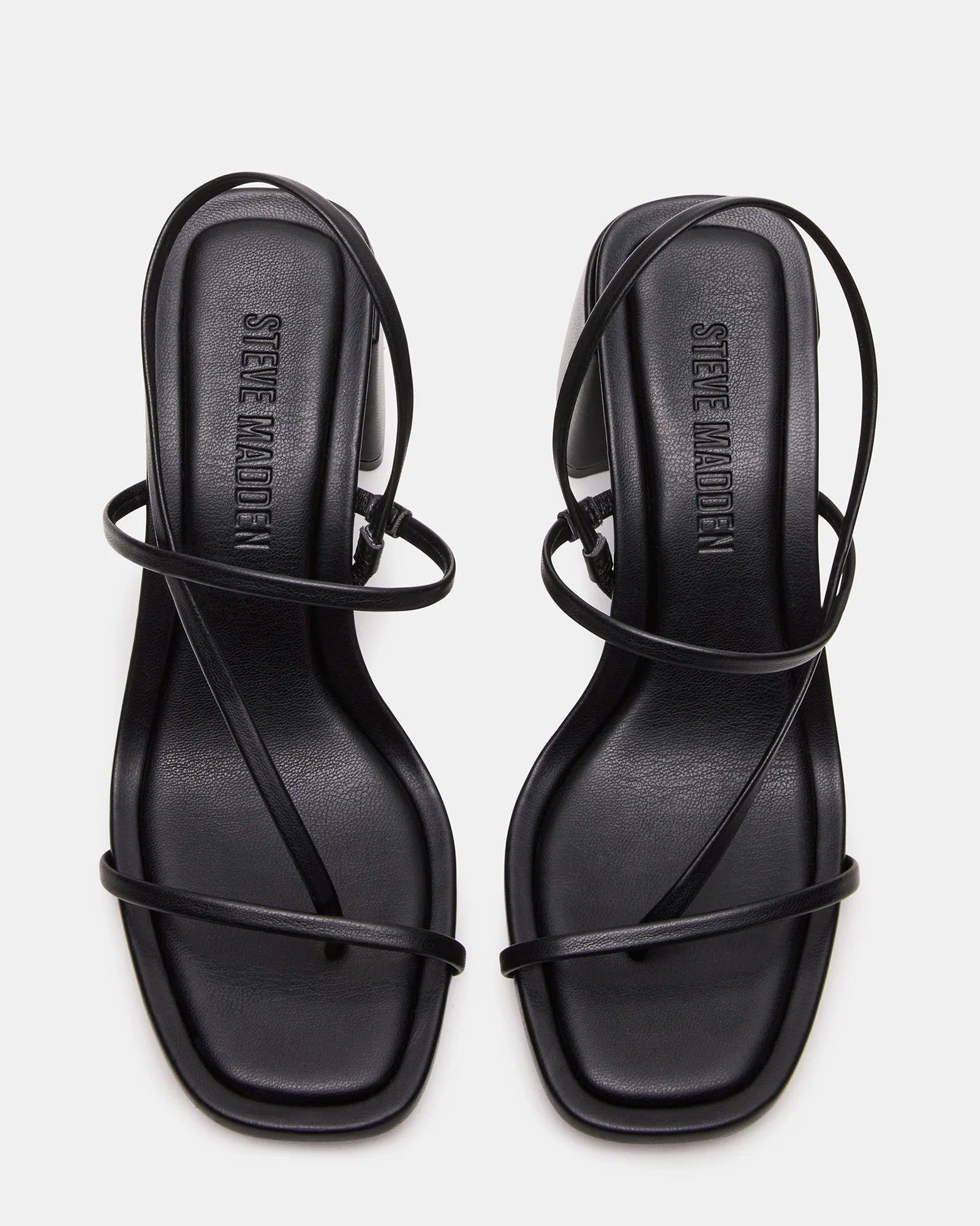STEVE MADDEN DIORA HEEL SANDAL - BLACK