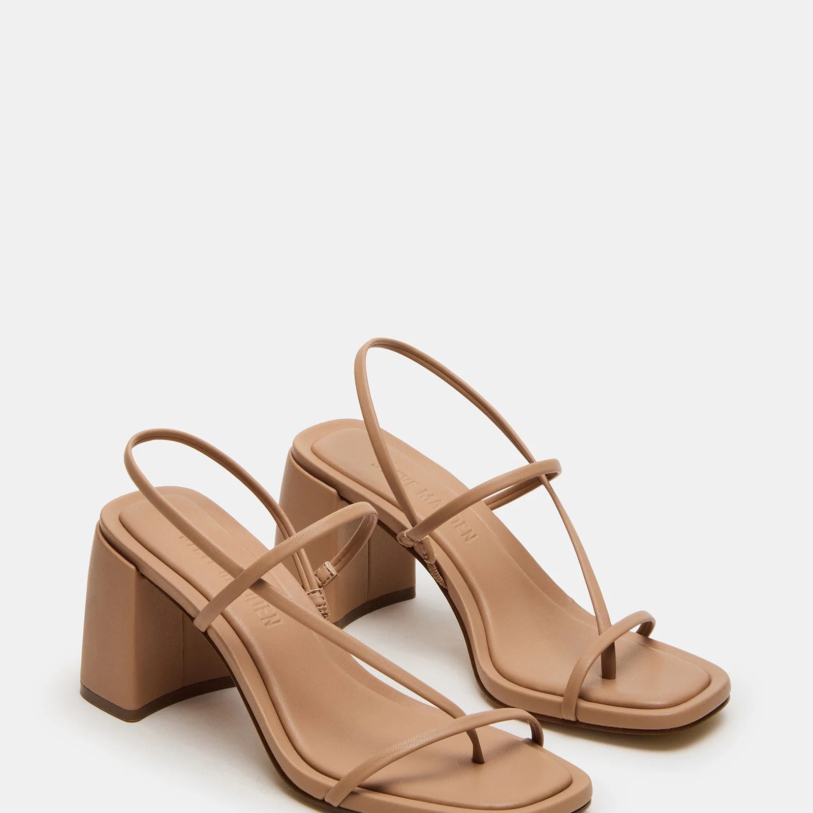 STEVE MADDEN DIORA HEEL SANDAL - NATURAL