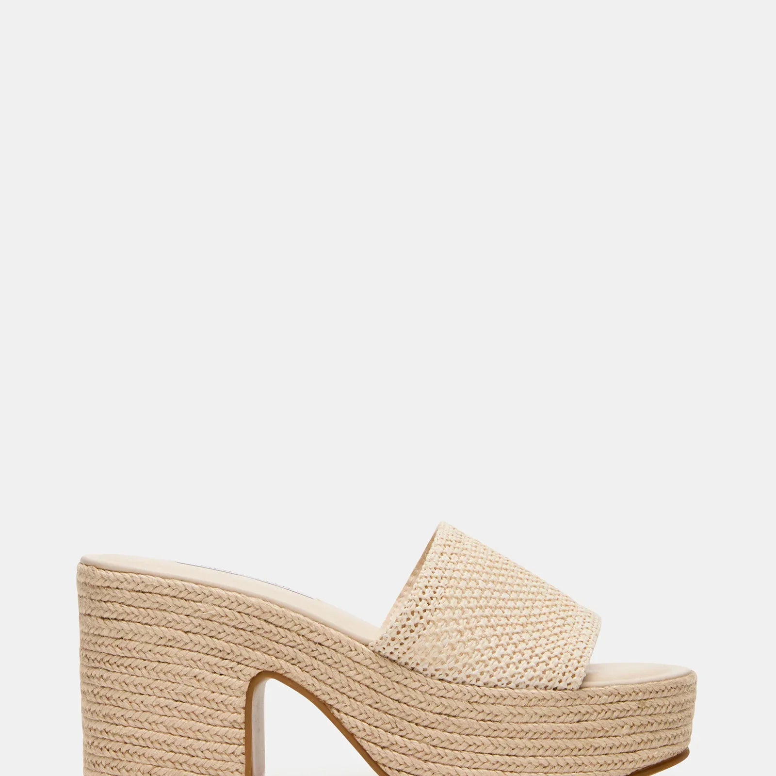 STEVE MADDEN TRIPPY PLATFORM SANDAL - NATURAL