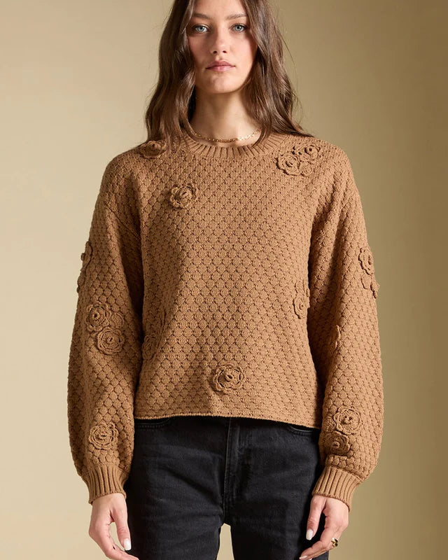 *PRE ORDER* SALTWATER LUXE AVEN SWEATER - CAMEL