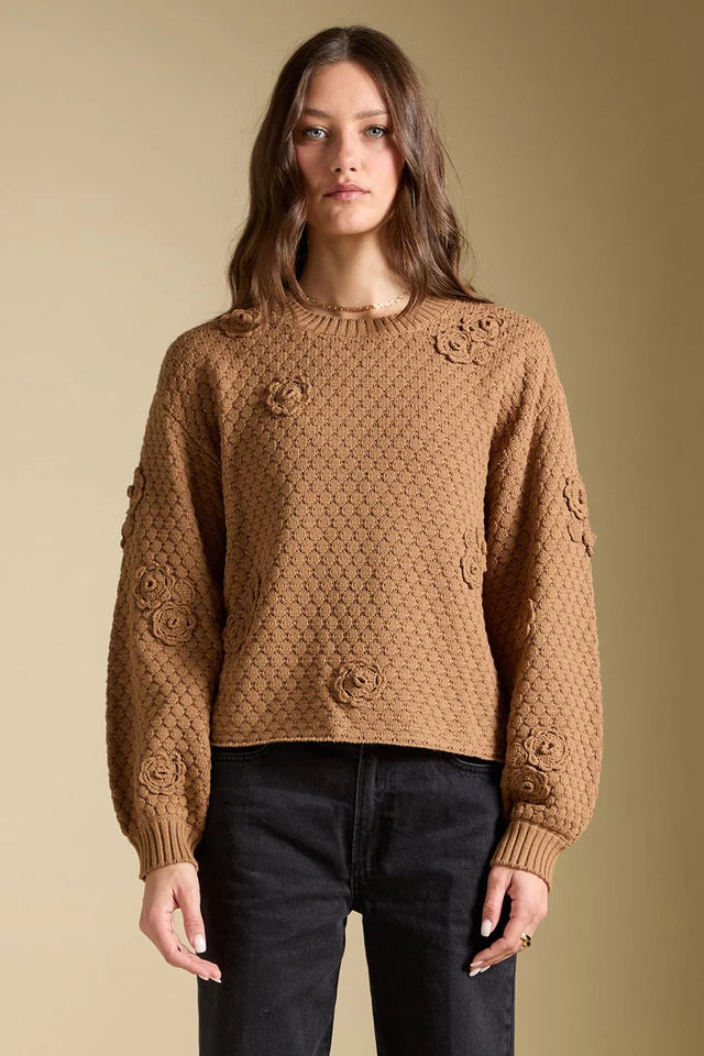 *PRE ORDER* SALTWATER LUXE AVEN SWEATER - CAMEL