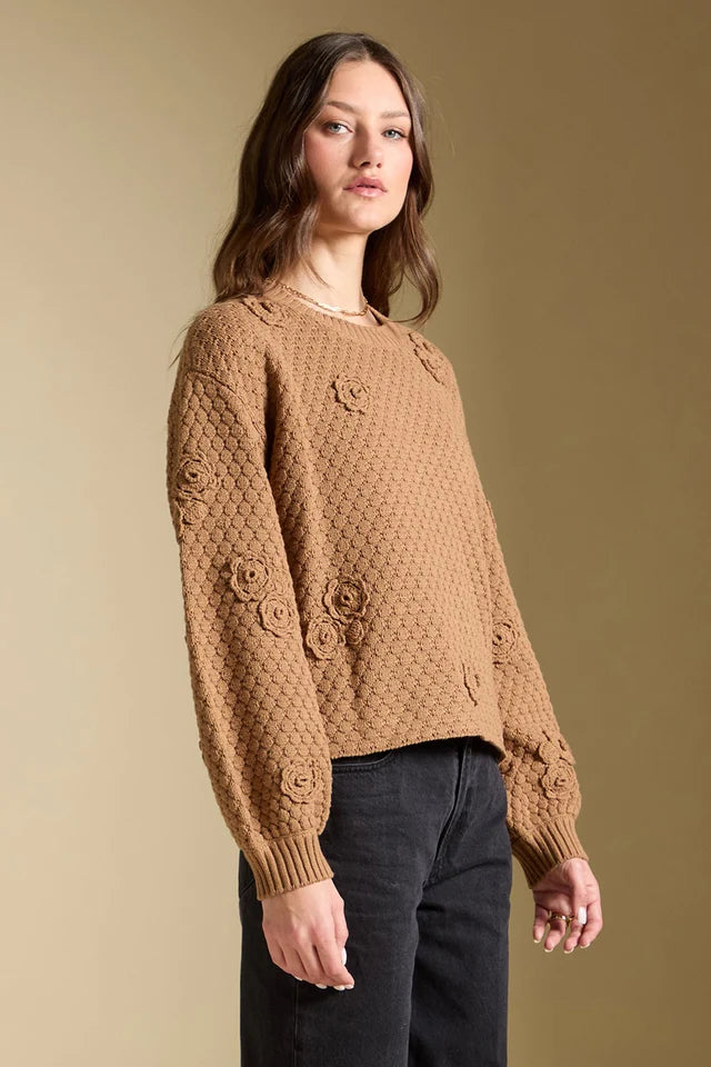 *PRE ORDER* SALTWATER LUXE AVEN SWEATER - CAMEL