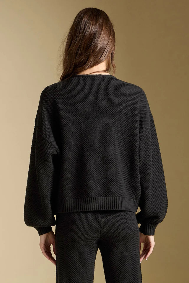 *PRE ORDER* SALTWATER LUXE ELLYN TIE CARDIGAN - BLACK