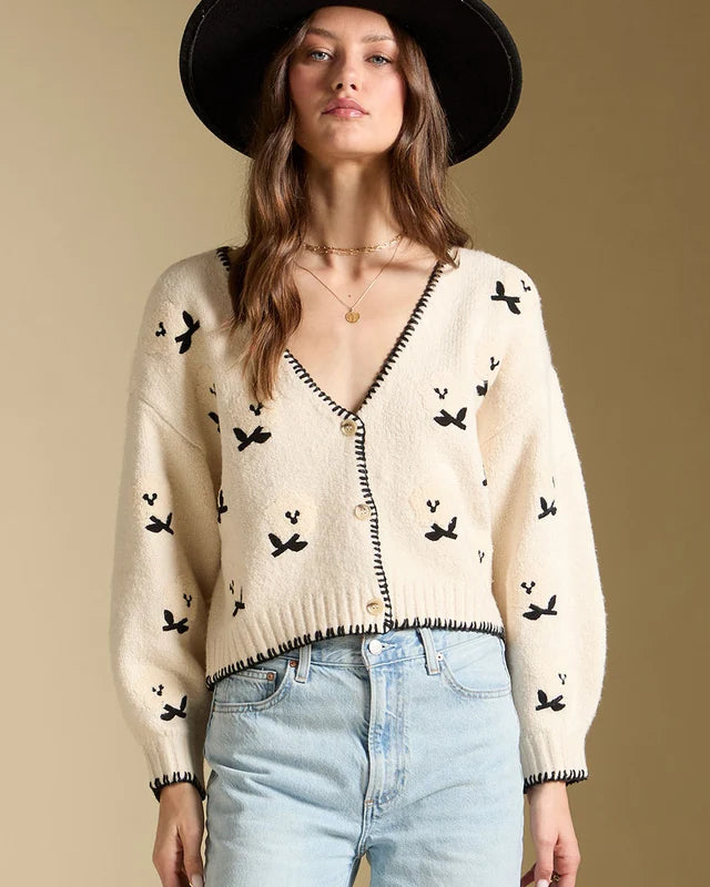 SALTWATER LUXE FIORRA CARDIGAN - NATURAL