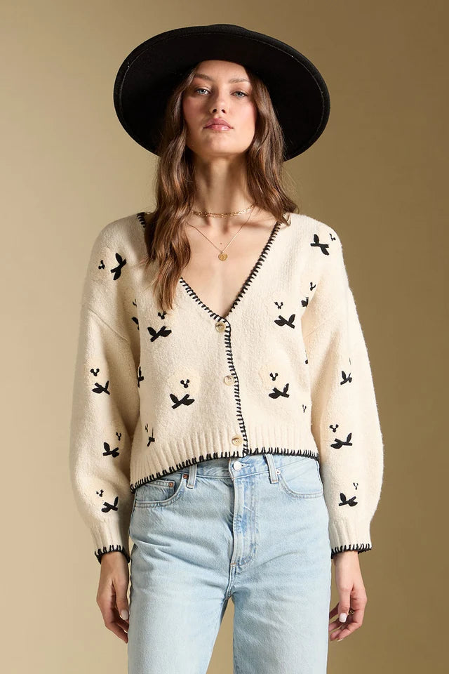 SALTWATER LUXE FIORRA CARDIGAN - NATURAL