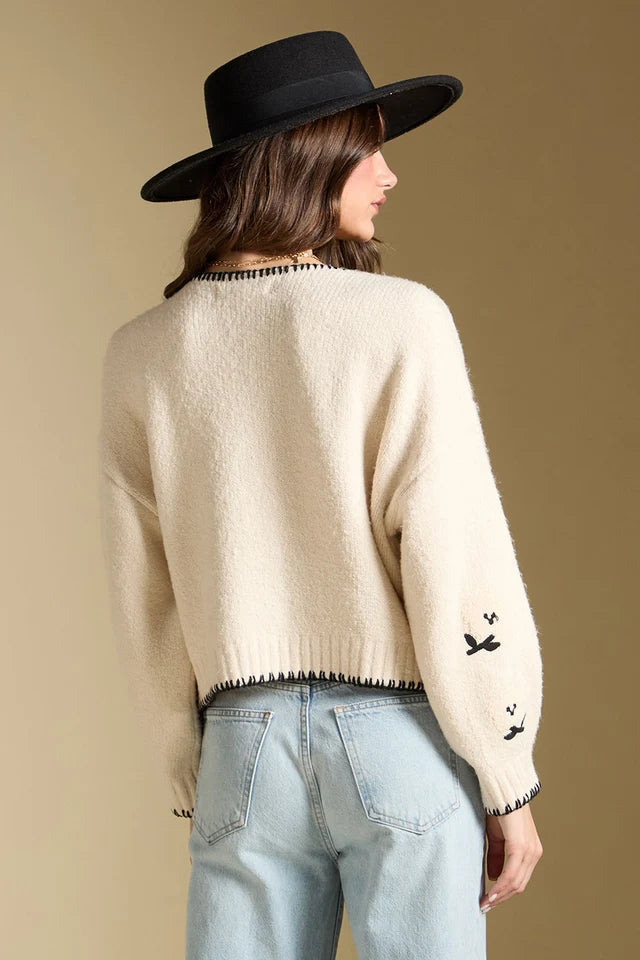 SALTWATER LUXE FIORRA CARDIGAN - NATURAL