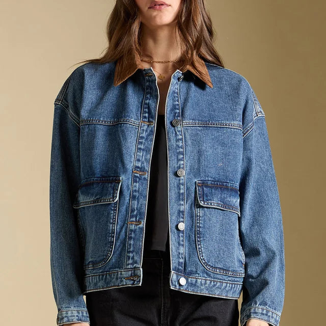 SALTWATER LUXE GARDER DENIM JACKET - MIDNIGHT FADE