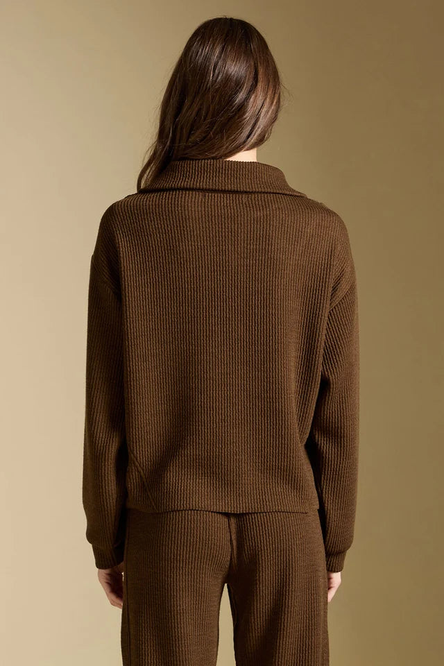 SALTWATER LUXE HALF ZIP PULLOVER - OLIVE