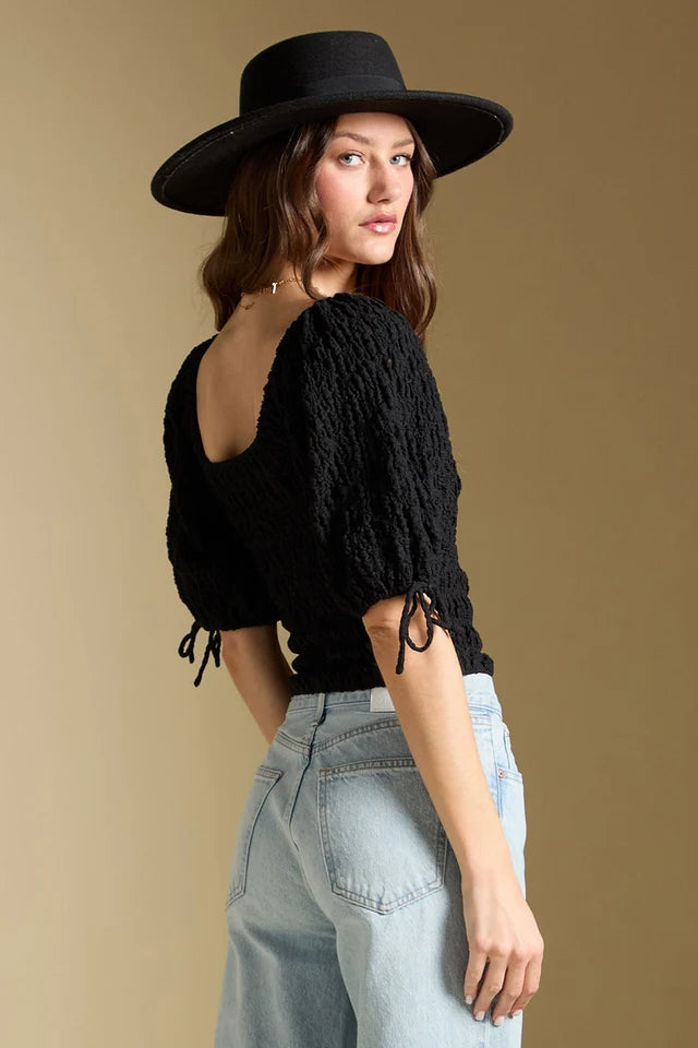SALTWATER LUXE LEWIS TOP - BLACK
