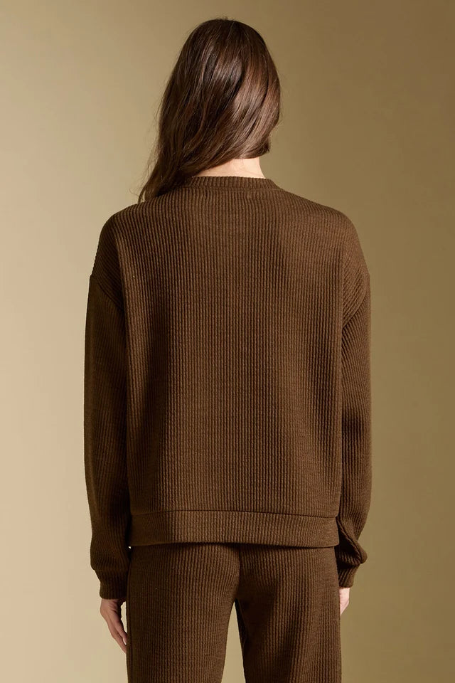SALTWATER LONG SLEEVE PULLOVER - OLIVE