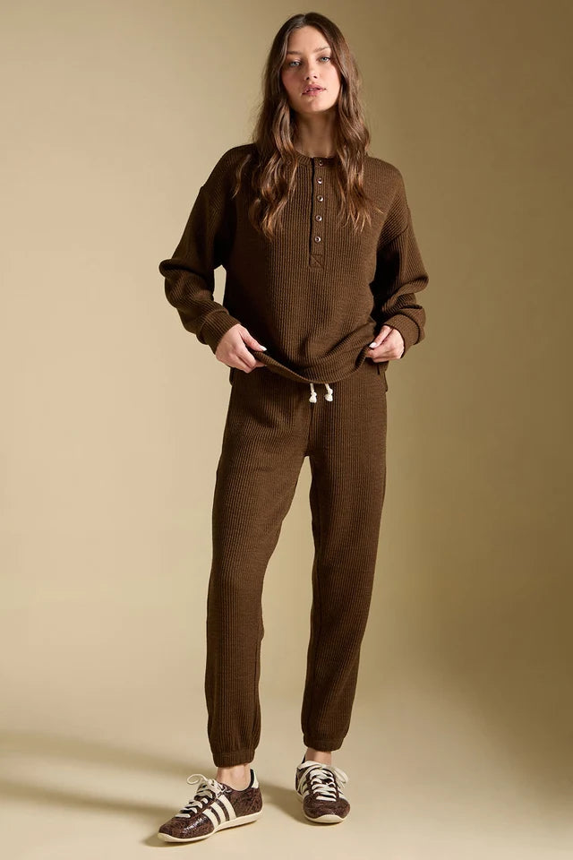 SALTWATER LONG SLEEVE PULLOVER - OLIVE