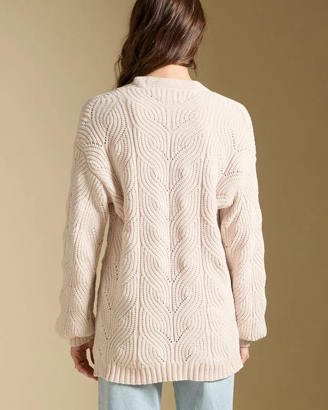 *PRE ORDER* SALTWATER LUXE MAXINE SWEATER - NATURAL