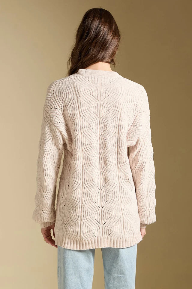 *PRE ORDER* SALTWATER LUXE MAXINE SWEATER - NATURAL