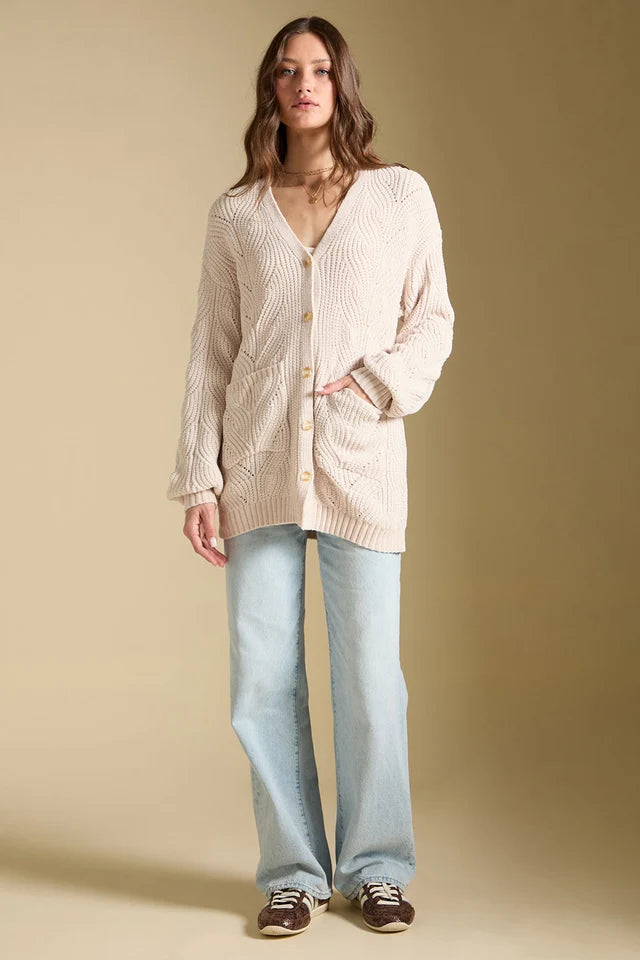 *PRE ORDER* SALTWATER LUXE MAXINE SWEATER - NATURAL