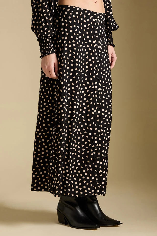 *PRE ORDER* SALTWATER LUXE NOLLA MIDI SKIRT - MIDNIGHT