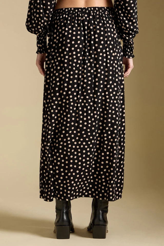 *PRE ORDER* SALTWATER LUXE NOLLA MIDI SKIRT - MIDNIGHT