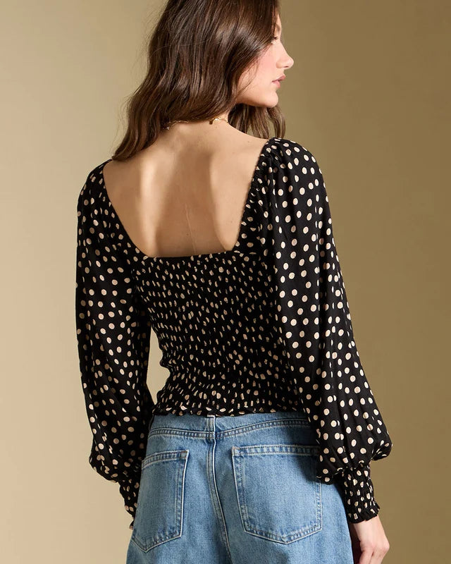SALTWATER LUXE PETRA PRINTED TOP - MIDNIGHT