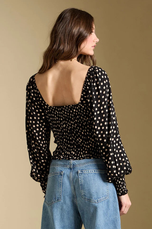 *PRE ORDER* SALTWATER LUXE PETRA PRINTED TOP - MIDNIGHT