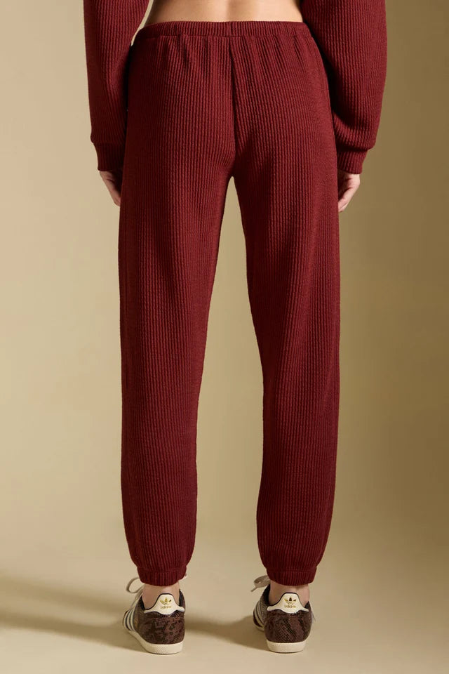 SALTWATER LUXE PULL ON JOGGER PANT - MERLOT