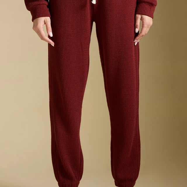 SALTWATER LUXE PULL ON JOGGER PANT - MERLOT