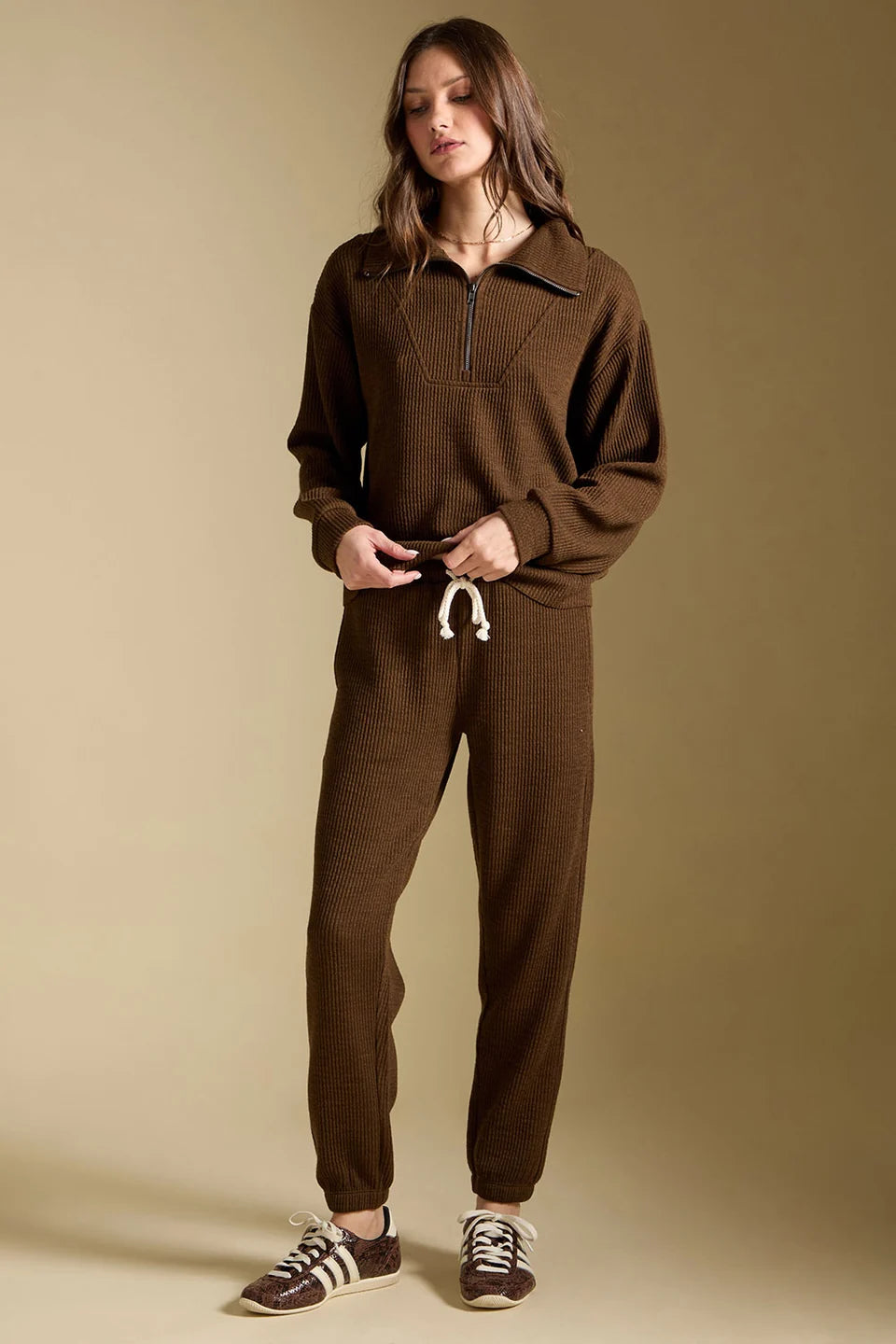 SALTWATER LUXE HALF ZIP PULLOVER - OLIVE