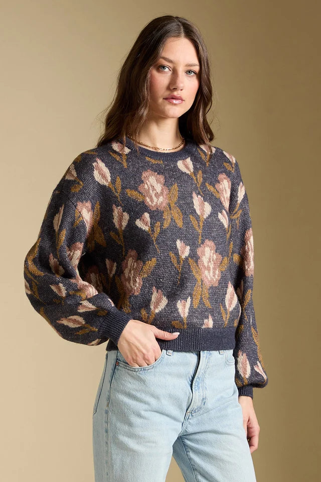 SALTWATER LUXE RONNIE SWEATER - NAVY