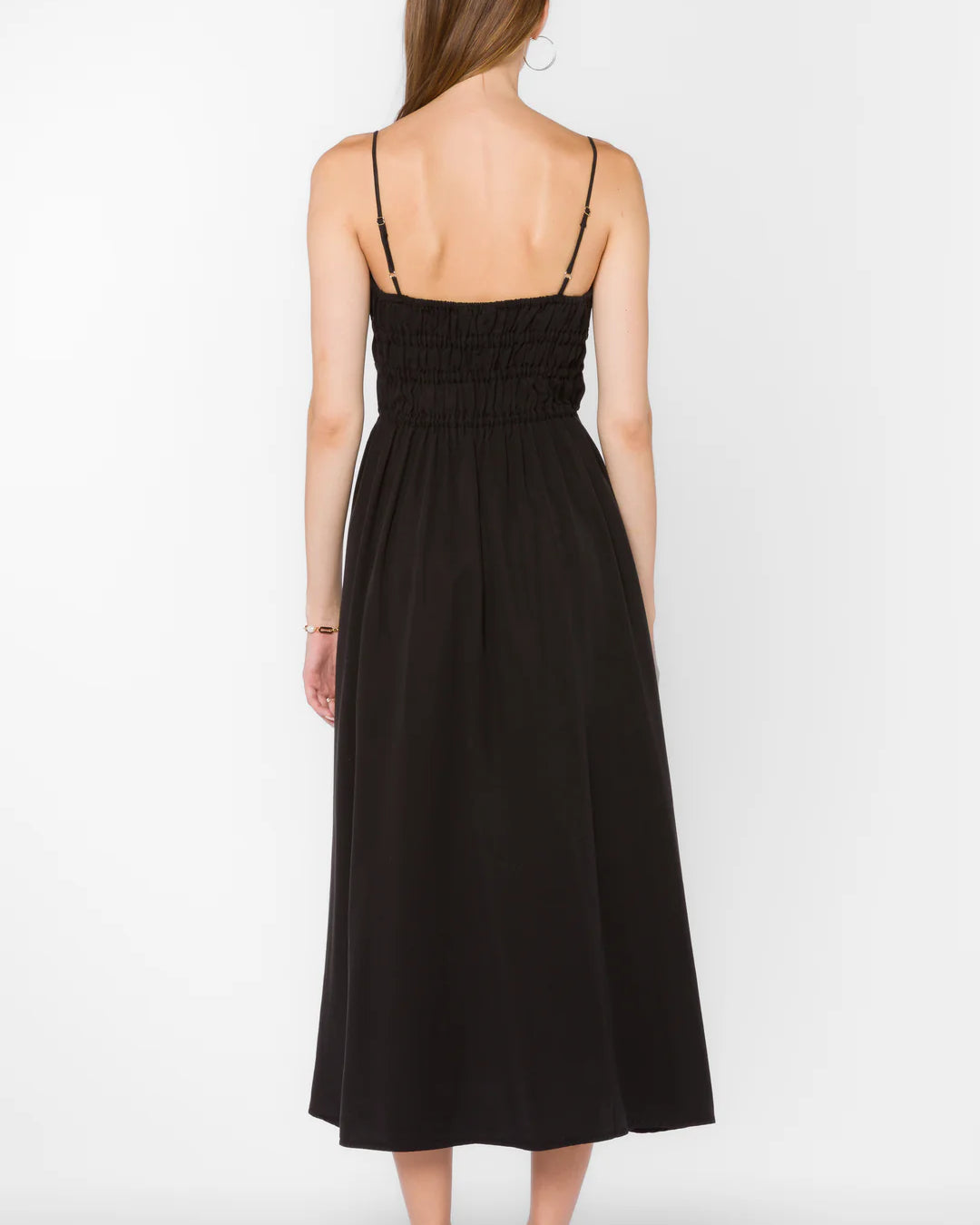 VELVET HEART TANELLA MIDI DRESS - BLACK