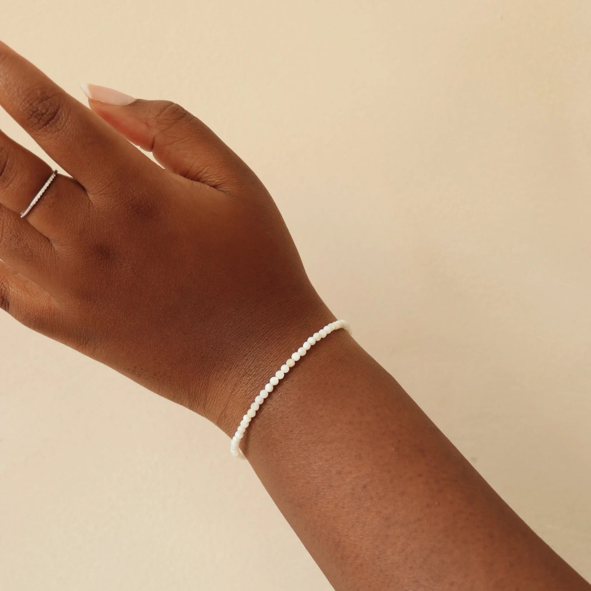THE WILYA BRACELET - WHITE JADE