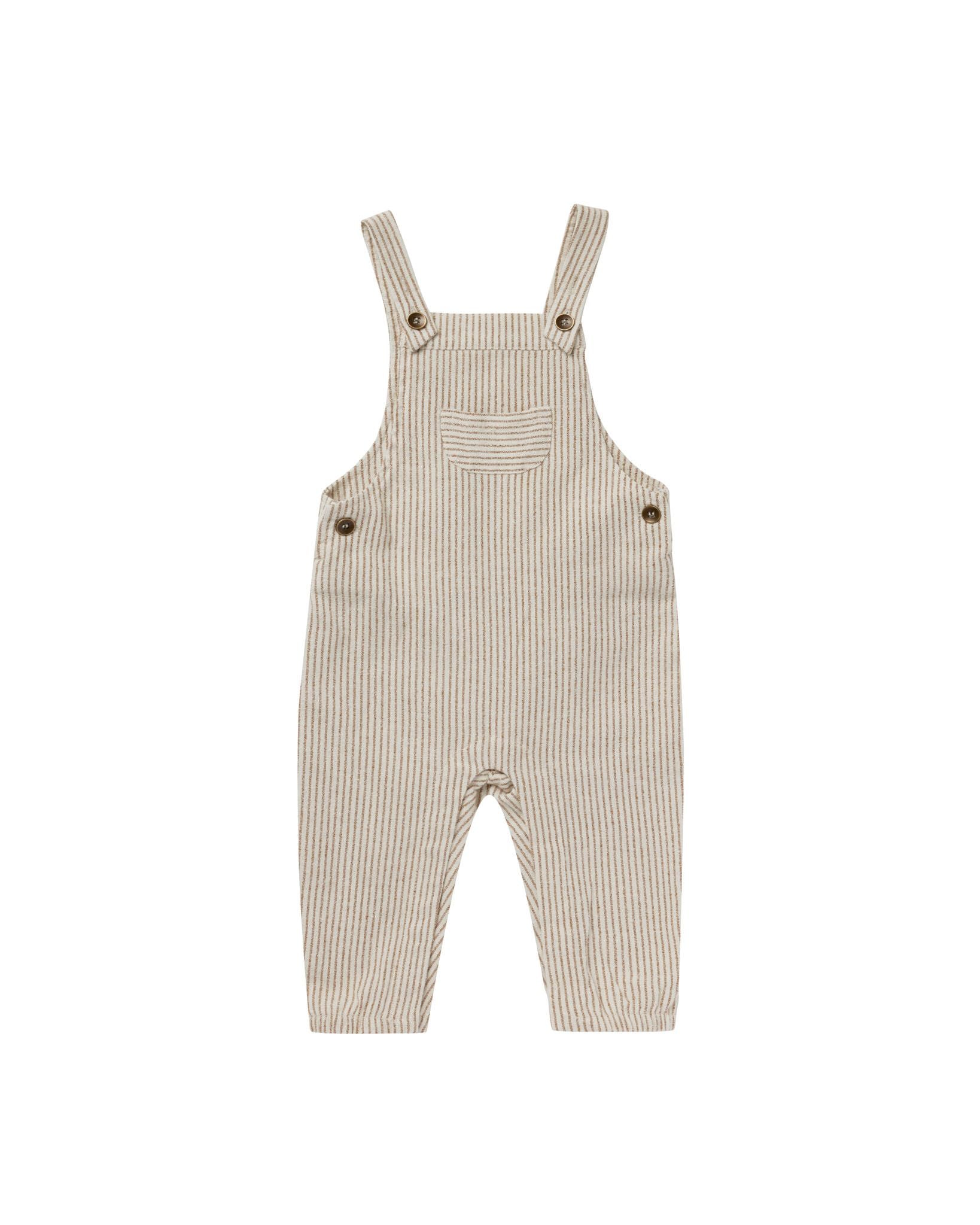 RYLEE + CRU BABY OVERALLS - BRASS PINSTRIPE