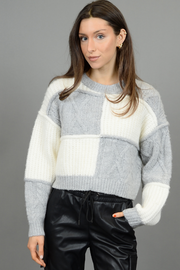 VYLA COLOUR BLACK SWEATER - GREY