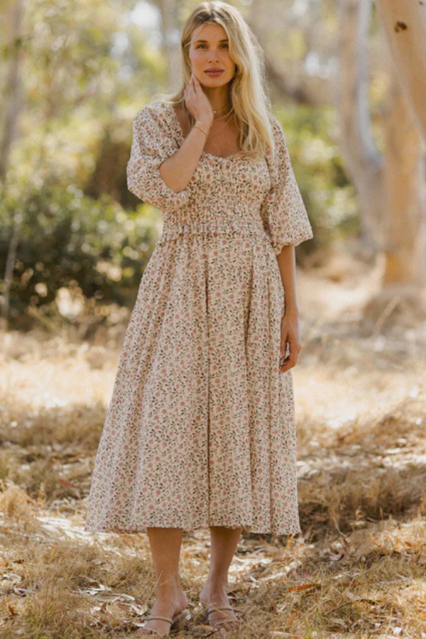 NORALEE JUNIE DRESS - POPPY BLOOM