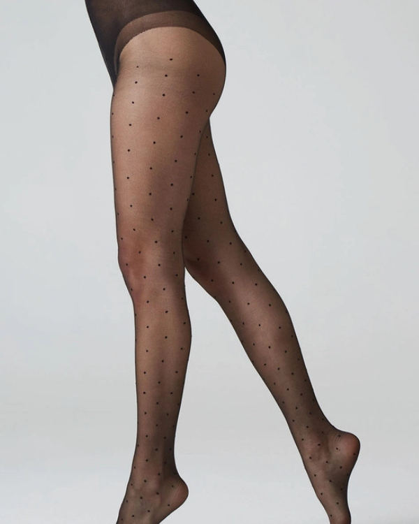 CETTE POLKA DOT TIGHTS - BLACK