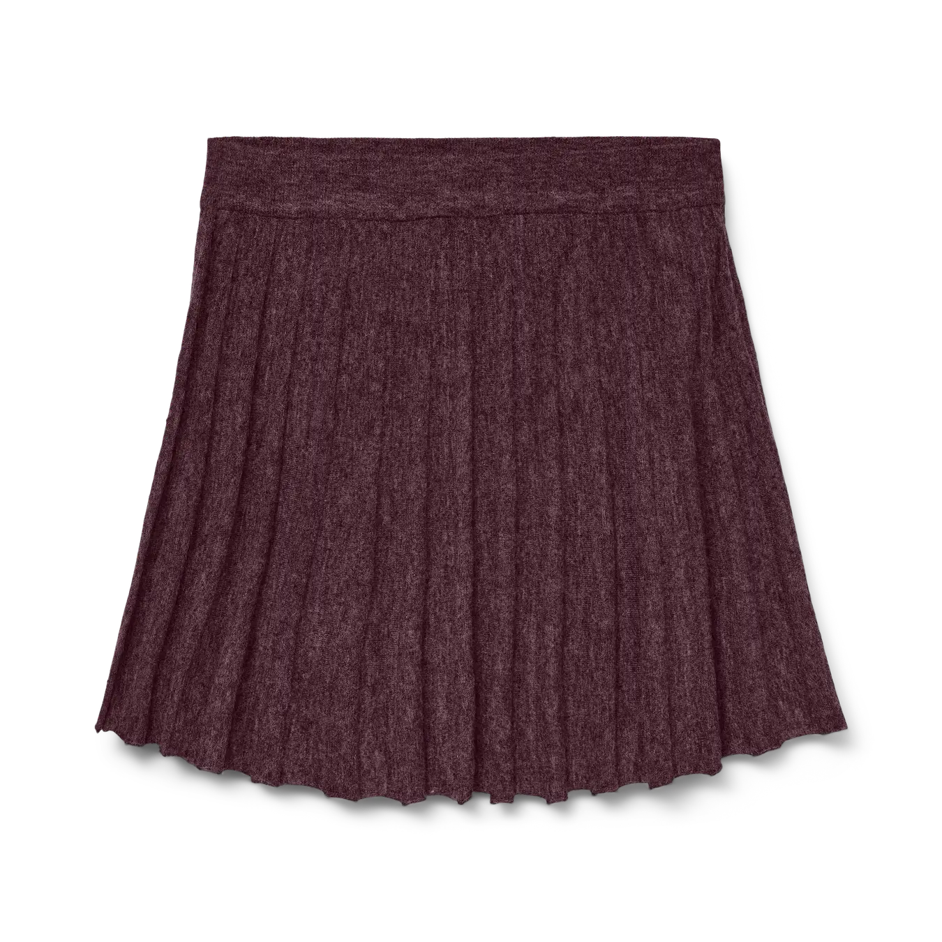 VM MARINA KNIT PLEAT SKIRT - WINETASTING MELANGE