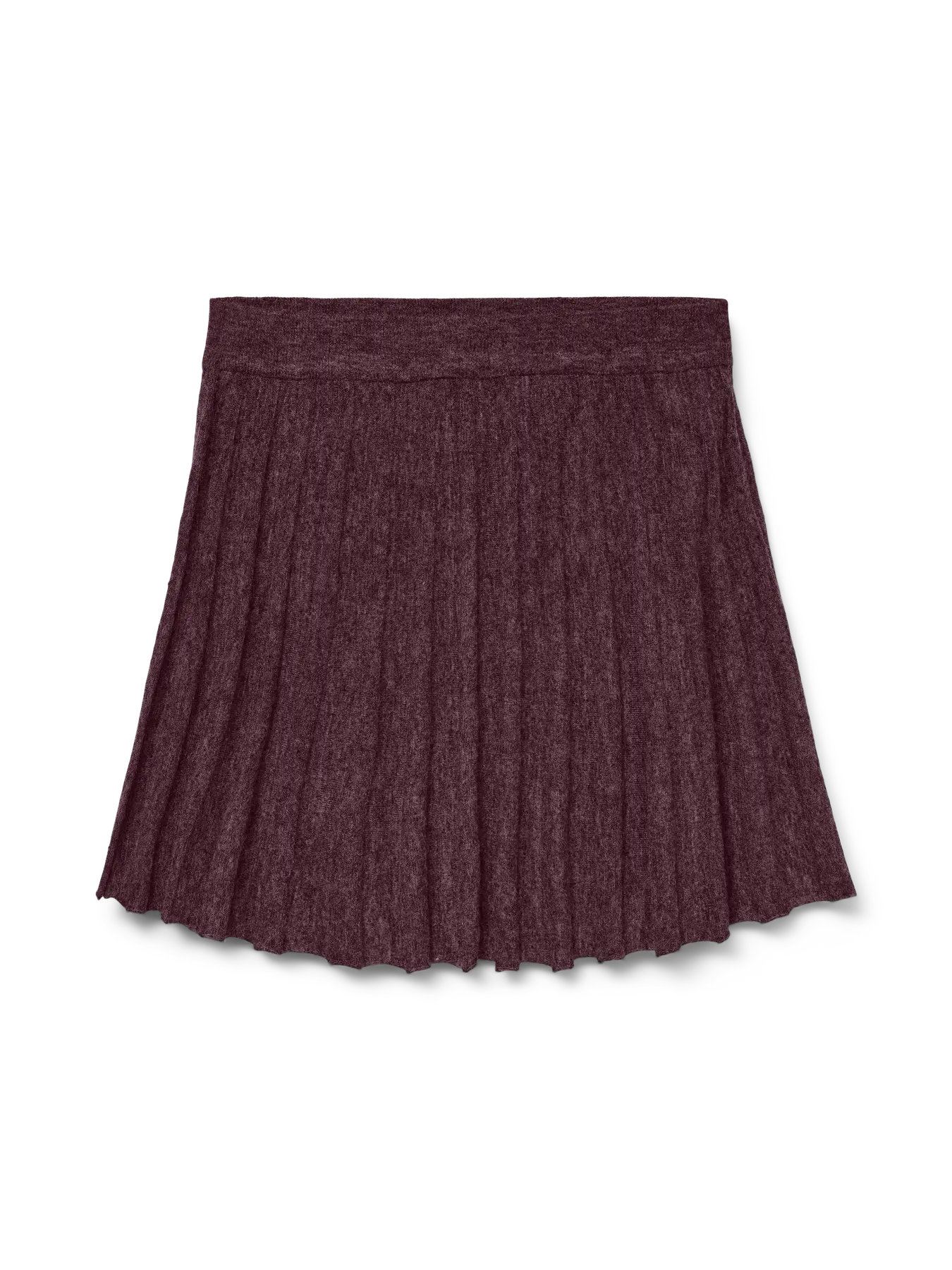 VM MARINA KNIT PLEAT SKIRT - WINETASTING MELANGE