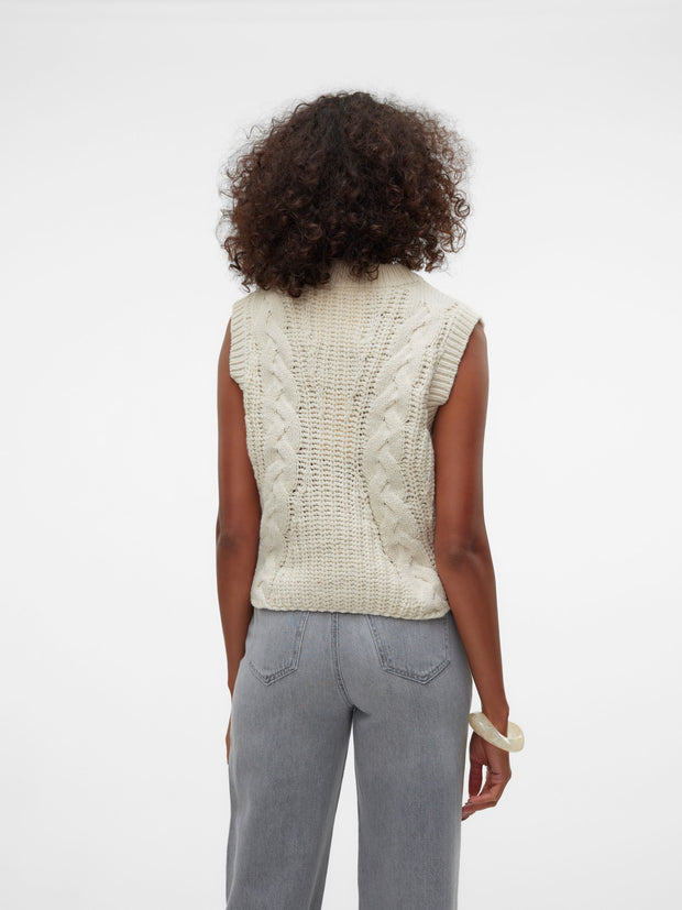 KEYSA KNIT VEST - BIRCH - LAST SIZE L