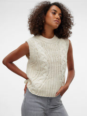 KEYSA KNIT VEST - BIRCH - LAST SIZE L