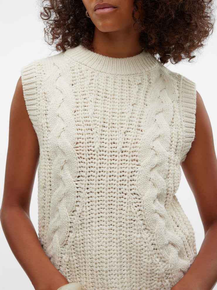 KEYSA KNIT VEST - BIRCH - LAST SIZE L