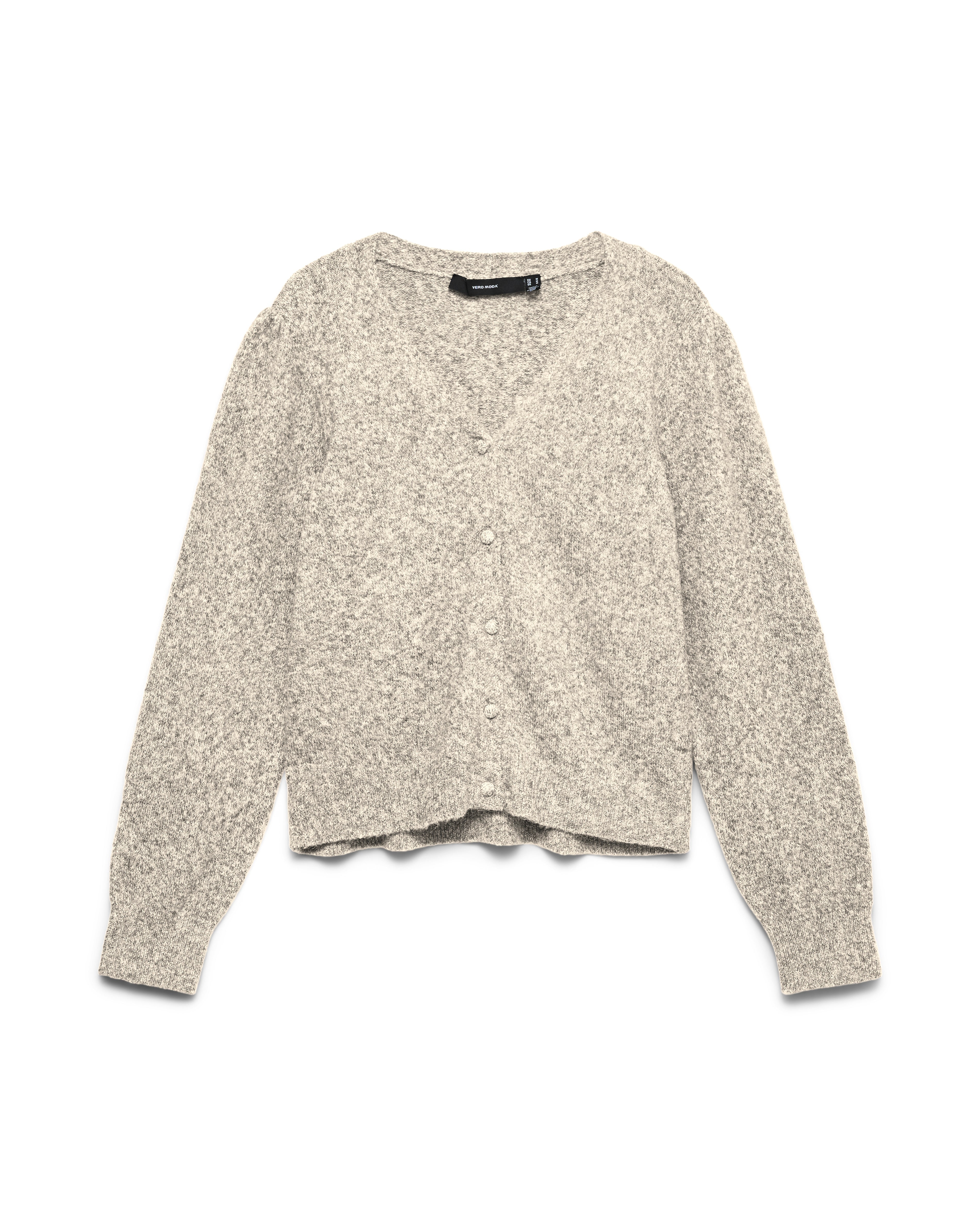 VM DOFFY V NECK CARDIGAN - BIRCH