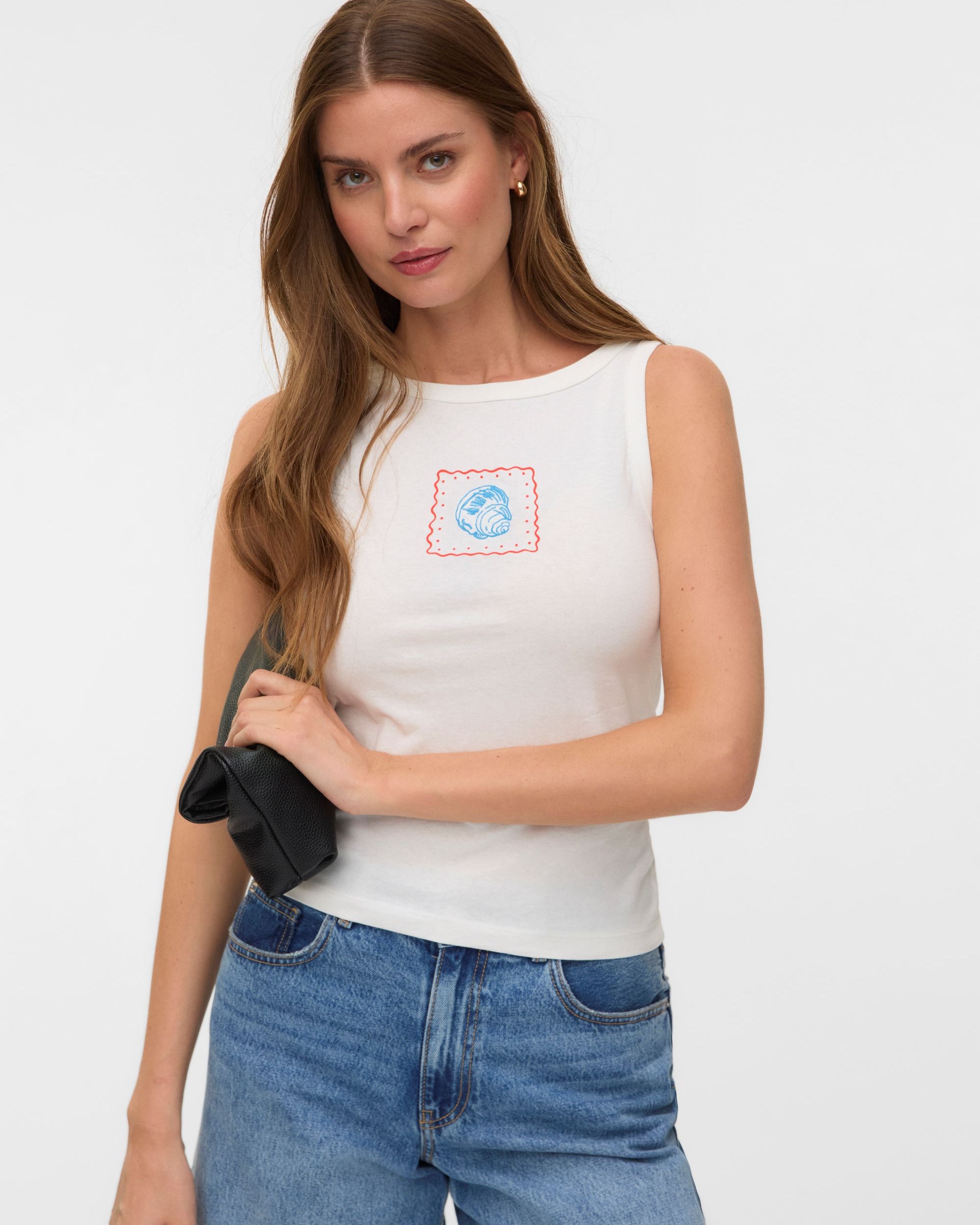 VM ALLY HIGHNECK TANK - ORANGE BLUE SHELL