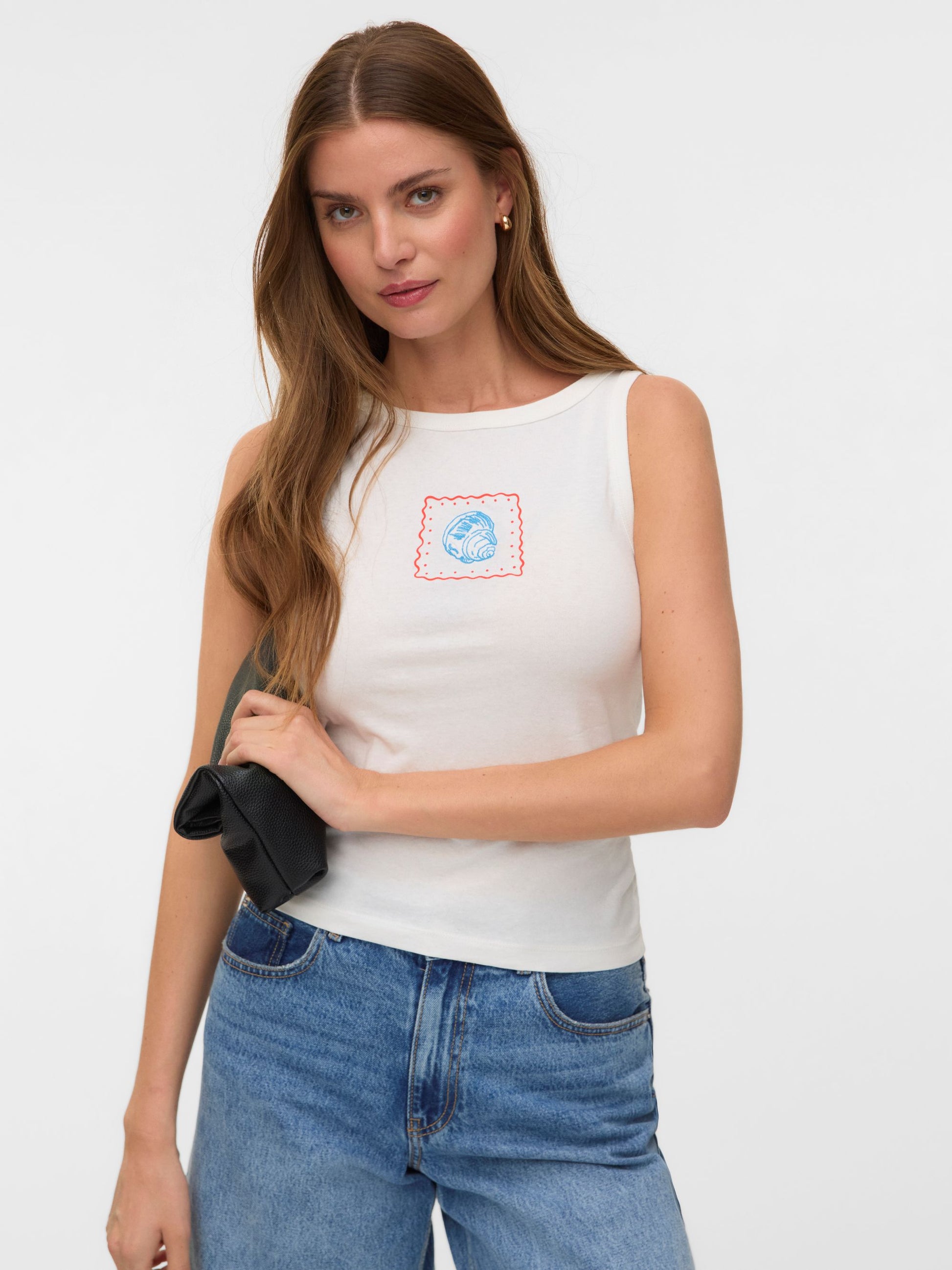 VM ALLY HIGHNECK TANK - ORANGE BLUE SHELL